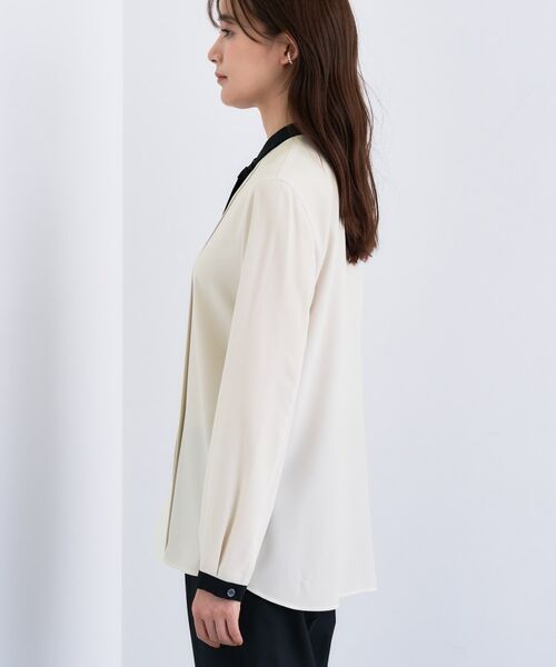 INDIVI / インディヴィ シャツ・ブラウス | 【きれいめ/オフィス/セレモニー】2WAYリボンタイブラウス | 詳細11