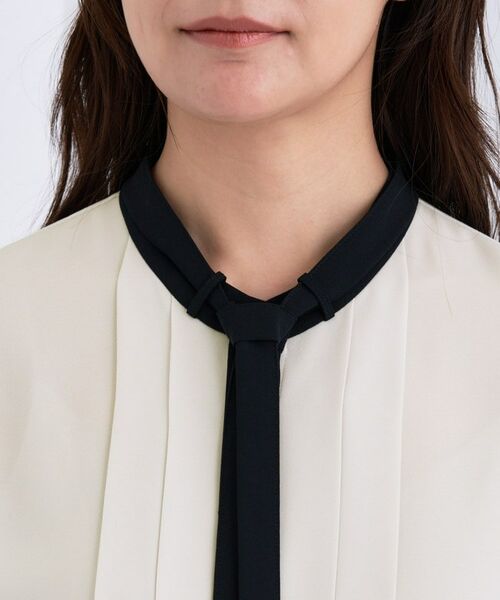 INDIVI / インディヴィ シャツ・ブラウス | 【きれいめ/オフィス/セレモニー】2WAYリボンタイブラウス | 詳細13