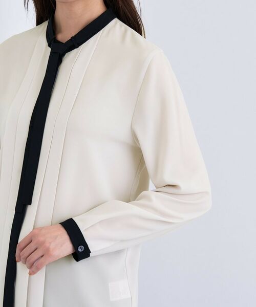 INDIVI / インディヴィ シャツ・ブラウス | 【きれいめ/オフィス/セレモニー】2WAYリボンタイブラウス | 詳細14