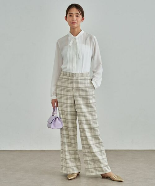 INDIVI / インディヴィ シャツ・ブラウス | 【きれいめ/オフィス/セレモニー】2WAYリボンタイブラウス | 詳細3