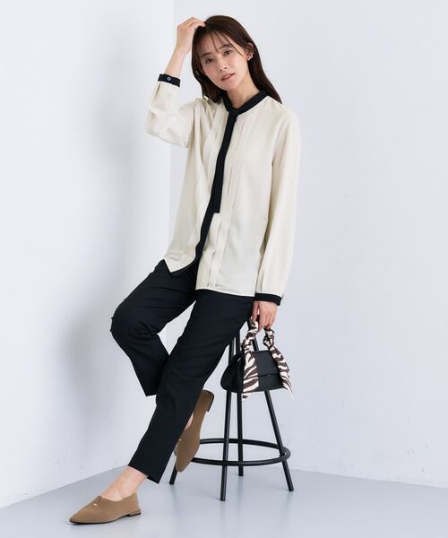 INDIVI / インディヴィ シャツ・ブラウス | 【きれいめ/オフィス/セレモニー】2WAYリボンタイブラウス | 詳細7