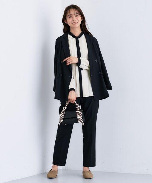 INDIVI / インディヴィ シャツ・ブラウス | 【きれいめ/オフィス/セレモニー】2WAYリボンタイブラウス | 詳細8