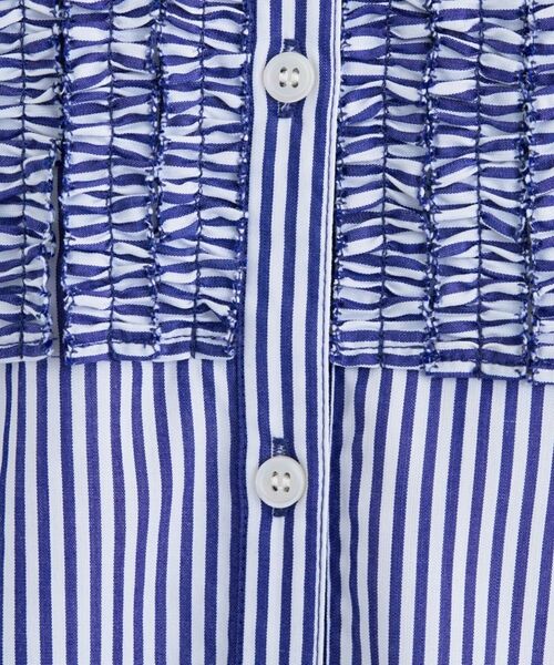 INDIVI / インディヴィ シャツ・ブラウス | 【洗える】胸元タックフリル長袖ブラウス | 詳細12