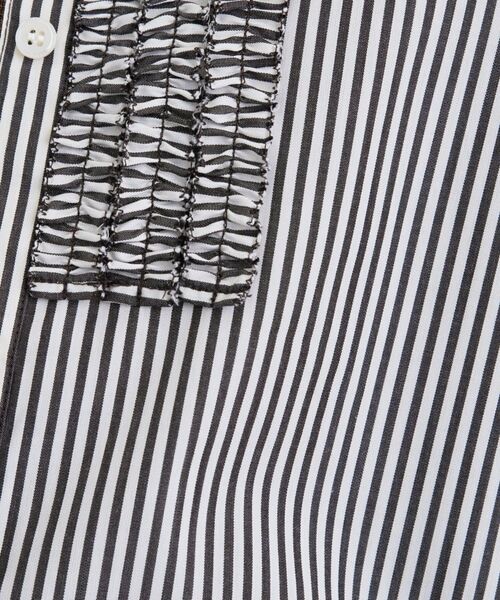 INDIVI / インディヴィ シャツ・ブラウス | 【洗える】胸元タックフリル長袖ブラウス | 詳細8