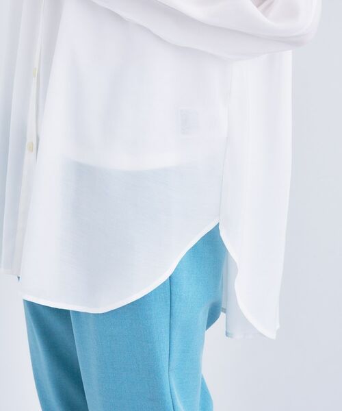 INDIVI / インディヴィ シャツ・ブラウス | 【きれいめ/ラメ】シャイニーローン ドレーピーブラウス | 詳細11