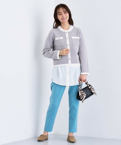 INDIVI / インディヴィ シャツ・ブラウス | 【きれいめ/ラメ】シャイニーローン ドレーピーブラウス | 詳細3