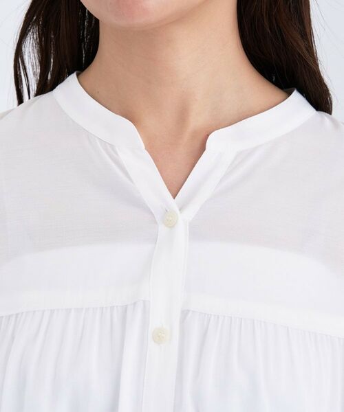 INDIVI / インディヴィ シャツ・ブラウス | 【きれいめ/ラメ】シャイニーローン ドレーピーブラウス | 詳細9