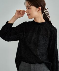 INDIVI / インディヴィ シャツ・ブラウス | 【きれいめ／オフィス／イベント】フェザージャカードブラウス