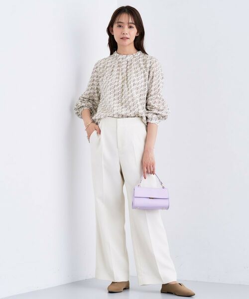 INDIVI / インディヴィ シャツ・ブラウス | 【きれいめ／オフィス／イベント】フェザージャカードブラウス | 詳細11