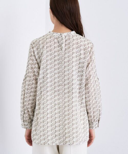 INDIVI / インディヴィ シャツ・ブラウス | 【きれいめ／オフィス／イベント】フェザージャカードブラウス | 詳細16