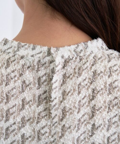 INDIVI / インディヴィ シャツ・ブラウス | 【きれいめ／オフィス／イベント】フェザージャカードブラウス | 詳細18