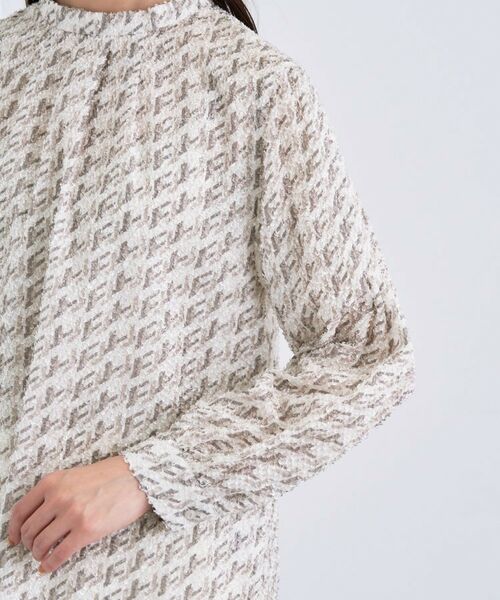 INDIVI / インディヴィ シャツ・ブラウス | 【きれいめ／オフィス／イベント】フェザージャカードブラウス | 詳細19