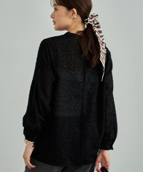 INDIVI / インディヴィ シャツ・ブラウス | 【きれいめ／オフィス／イベント】フェザージャカードブラウス | 詳細2