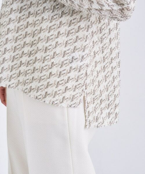 INDIVI / インディヴィ シャツ・ブラウス | 【きれいめ／オフィス／イベント】フェザージャカードブラウス | 詳細20