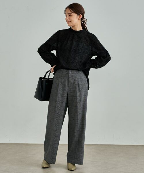 INDIVI / インディヴィ シャツ・ブラウス | 【きれいめ／オフィス／イベント】フェザージャカードブラウス | 詳細3