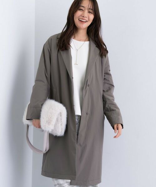 INDIVI / インディヴィ その他アウター | 【超軽量/蓄熱】ライトパフチェスターコート(ベージュ(652))