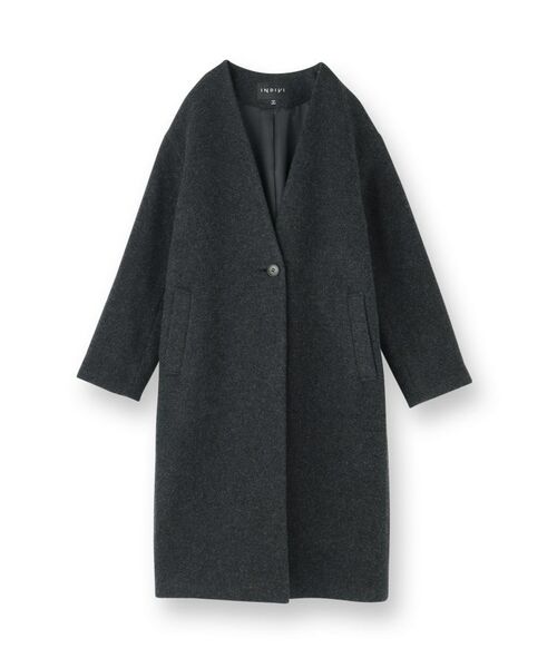 INDIVI / インディヴィ その他アウター | 【軽量/ウール混】ライトフォルム ロングコート | 詳細1