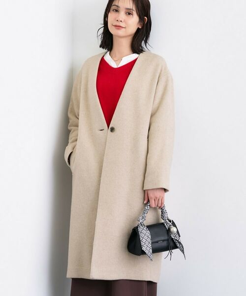 INDIVI / インディヴィ その他アウター | 【軽量/ウール混】ライトフォルム ロングコート | 詳細10