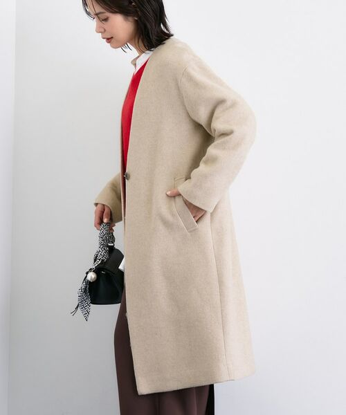 INDIVI / インディヴィ その他アウター | 【軽量/ウール混】ライトフォルム ロングコート | 詳細11