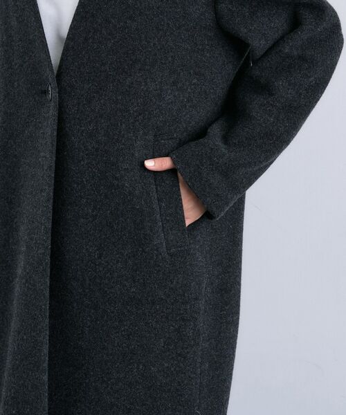 INDIVI / インディヴィ その他アウター | 【軽量/ウール混】ライトフォルム ロングコート | 詳細19