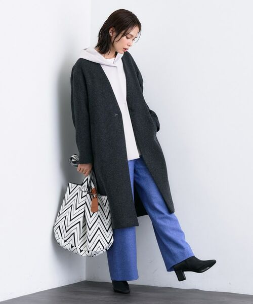 INDIVI / インディヴィ その他アウター | 【軽量/ウール混】ライトフォルム ロングコート | 詳細8
