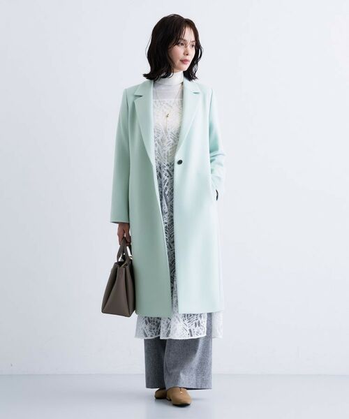 INDIVI / インディヴィ その他アウター | 【名品コート／日本製】ウール100％チェスターコート | 詳細12