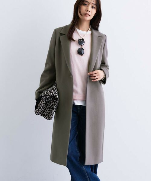 INDIVI / インディヴィ その他アウター | 【名品コート／日本製】ウール100％チェスターコート | 詳細14