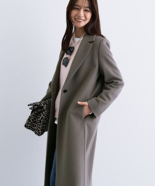 INDIVI / インディヴィ その他アウター | 【名品コート／日本製】ウール100％チェスターコート | 詳細26