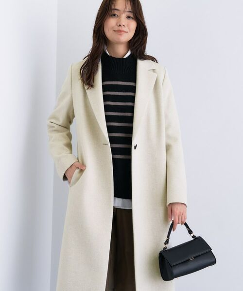 INDIVI / インディヴィ その他アウター | 【名品コート／日本製】ウール100％チェスターコート | 詳細27