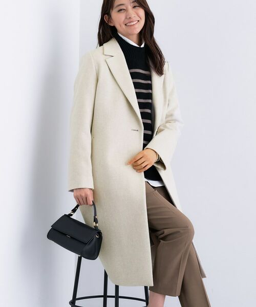 INDIVI / インディヴィ その他アウター | 【名品コート／日本製】ウール100％チェスターコート | 詳細7