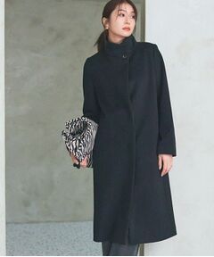 INDIVI / インディヴィ その他アウター | 【名品コート／日本製】ウール100％スタンドカラーロングコート