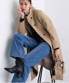 INDIVI / インディヴィ その他アウター | 【名品コート／日本製】ウール100％スタンドカラーロングコート