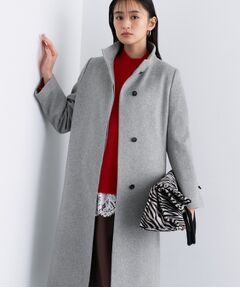 INDIVI / インディヴィ その他アウター | 【名品コート／日本製】ウール100％スタンドカラーロングコート