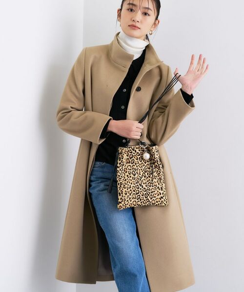 INDIVI / インディヴィ その他アウター | 【名品コート/日本製】ウール100%スタンドカラーロングコート | 詳細10