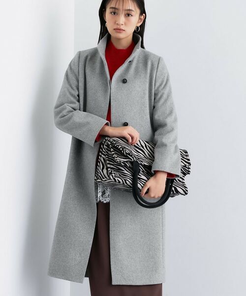 INDIVI / インディヴィ その他アウター | 【名品コート/日本製】ウール100%スタンドカラーロングコート | 詳細14