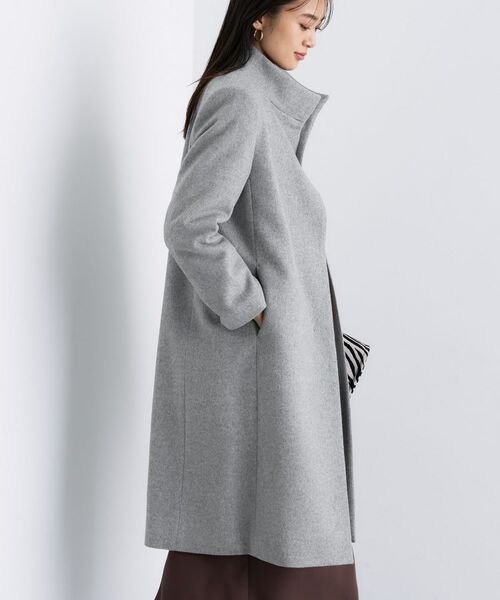 INDIVI / インディヴィ その他アウター | 【名品コート/日本製】ウール100%スタンドカラーロングコート | 詳細15