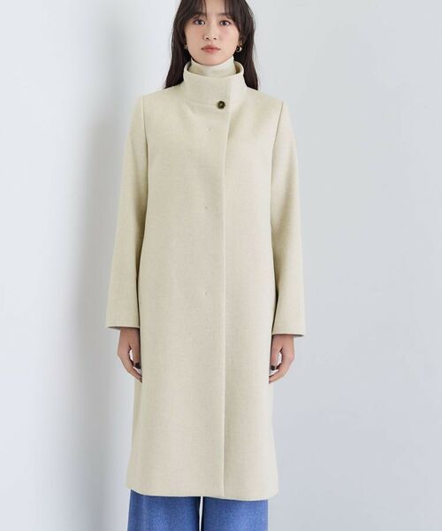 INDIVI / インディヴィ その他アウター | 【名品コート/日本製】ウール100%スタンドカラーロングコート | 詳細18