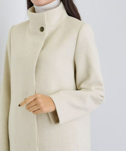 INDIVI / インディヴィ その他アウター | 【名品コート/日本製】ウール100%スタンドカラーロングコート | 詳細22