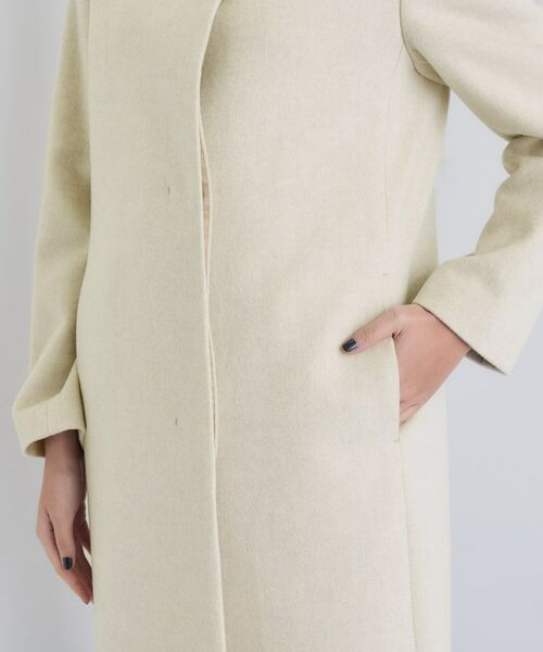 INDIVI / インディヴィ その他アウター | 【名品コート/日本製】ウール100%スタンドカラーロングコート | 詳細23