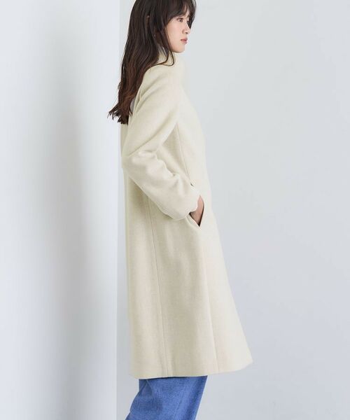 INDIVI / インディヴィ その他アウター | 【名品コート/日本製】ウール100%スタンドカラーロングコート | 詳細7