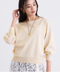 INDIVI / インディヴィ ニット・セーター | ボートネック ストレッチニット