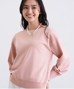 INDIVI / インディヴィ ニット・セーター | ボートネック ストレッチニット