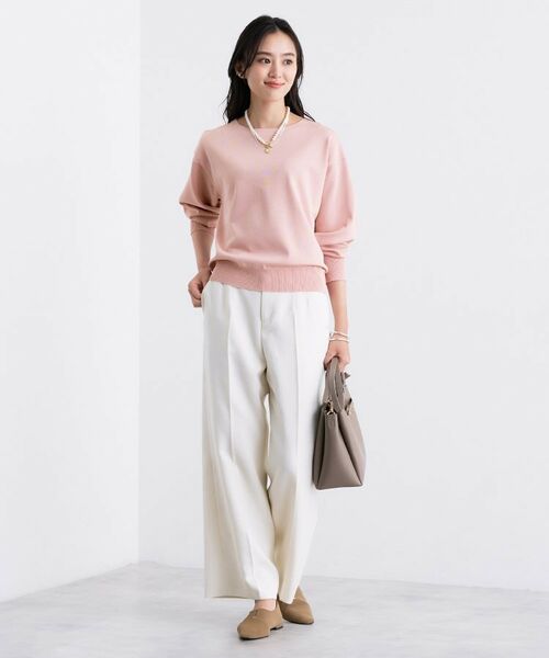 INDIVI / インディヴィ ニット・セーター | ボートネック ストレッチニット | 詳細12