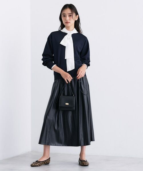 INDIVI / インディヴィ ニット・セーター | ボートネック ストレッチニット | 詳細16