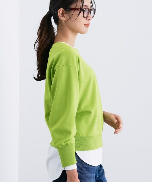 INDIVI / インディヴィ ニット・セーター | ボートネック ストレッチニット | 詳細2