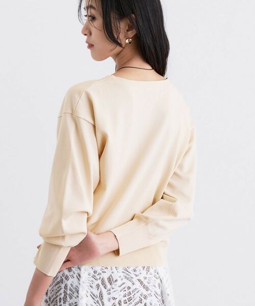 INDIVI / インディヴィ ニット・セーター | ボートネック ストレッチニット | 詳細7