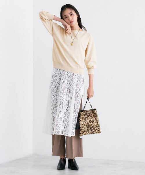 INDIVI / インディヴィ ニット・セーター | ボートネック ストレッチニット | 詳細8