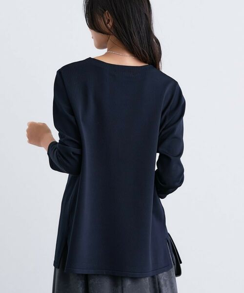 INDIVI / インディヴィ ニット・セーター | ロングライン ストレッチニット | 詳細11