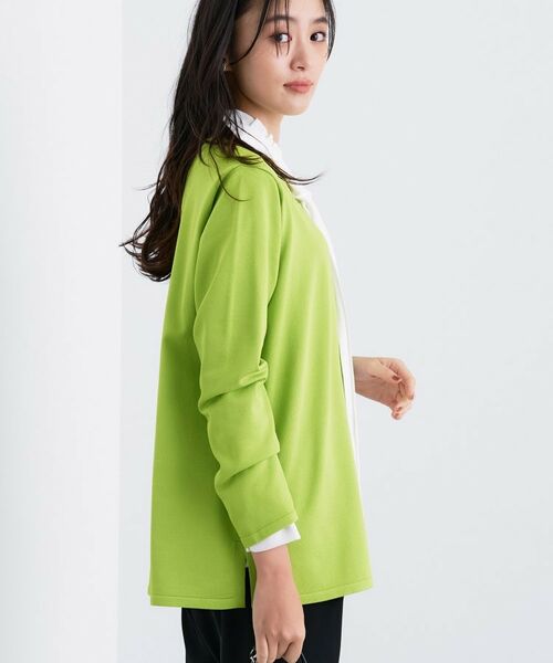 INDIVI / インディヴィ ニット・セーター | ロングライン ストレッチニット | 詳細2