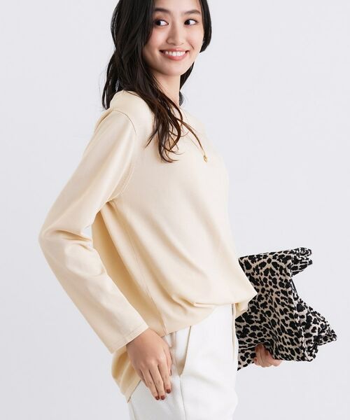 INDIVI / インディヴィ ニット・セーター | ロングライン ストレッチニット | 詳細7